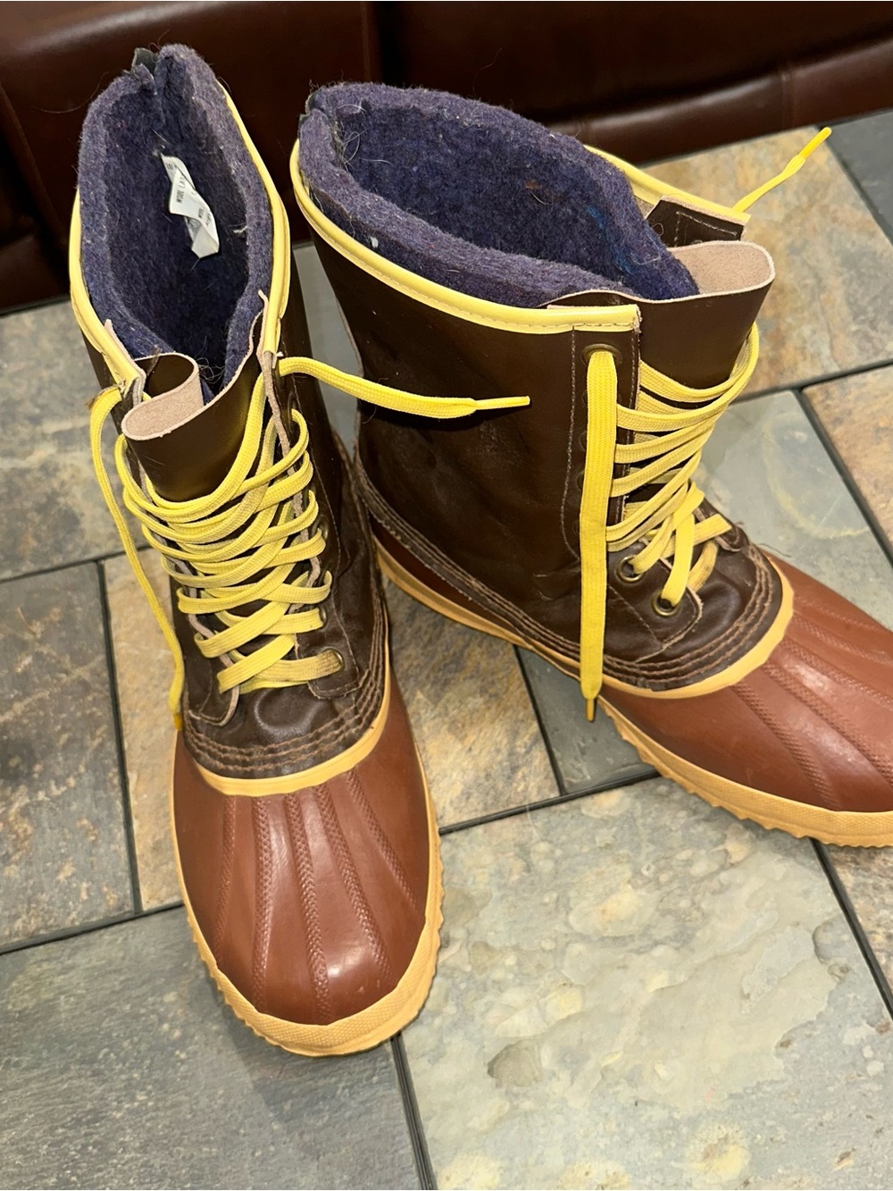 Sorel Arctic Pac Mens Duck Waterproof Winter Boots Wool Liners US 9 Brown VTG